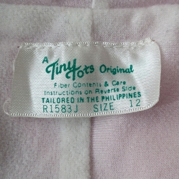 Vintage Tiny Tots Windbreaker Lined Jacket Coat 12m - Picture 4 of 5